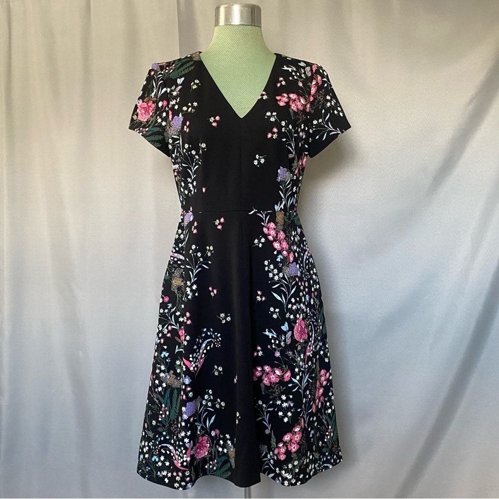 EUC Adrianna Papell Printed Floral Dress, Size 6P